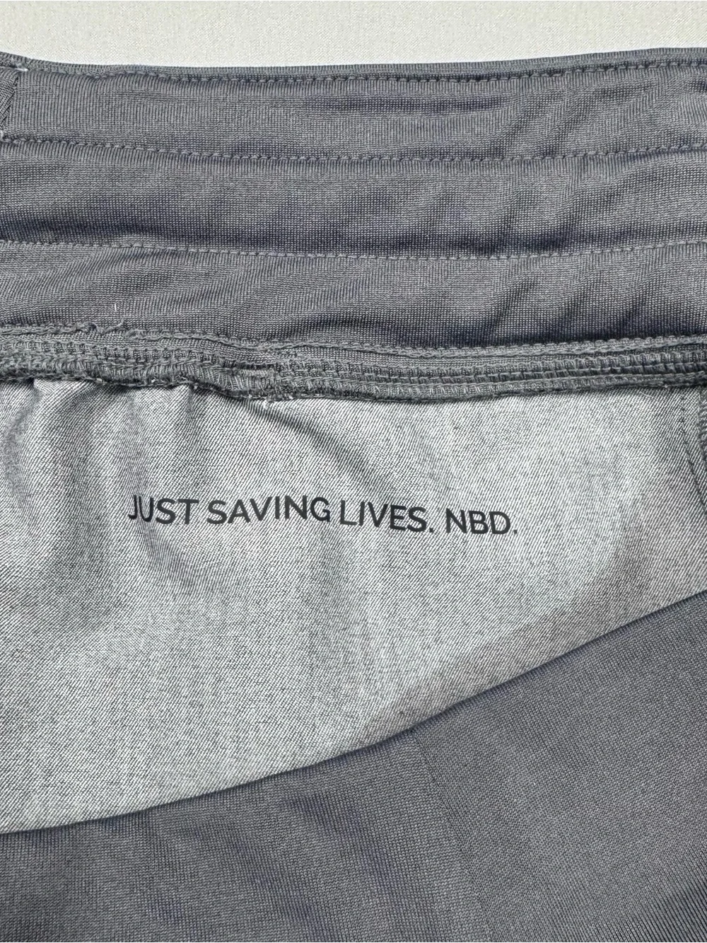 FIGS Scrubs, Zamora Jogger Scrub Pants, Gray, Tapered Ankle Cuffs, Sz. L/T